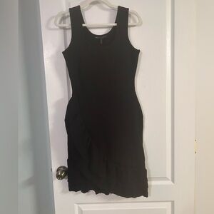 White House Black Market Black ruffle Dress